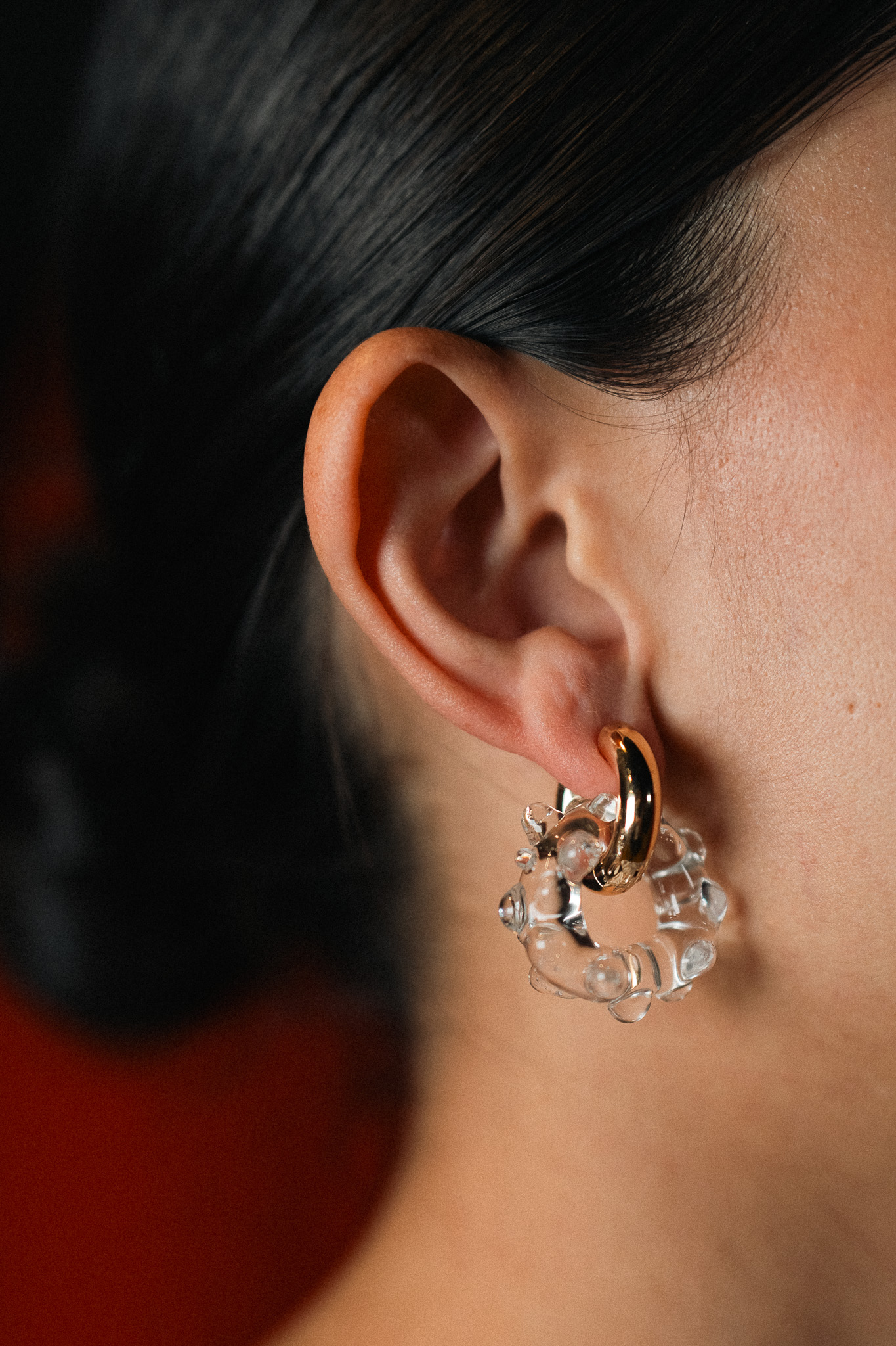 Aretes Filomena Transparente