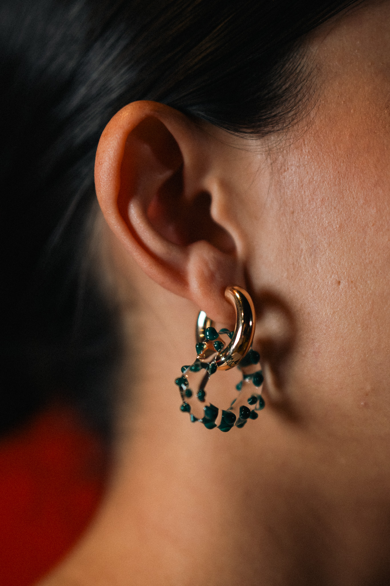 Aretes Filomena Verde